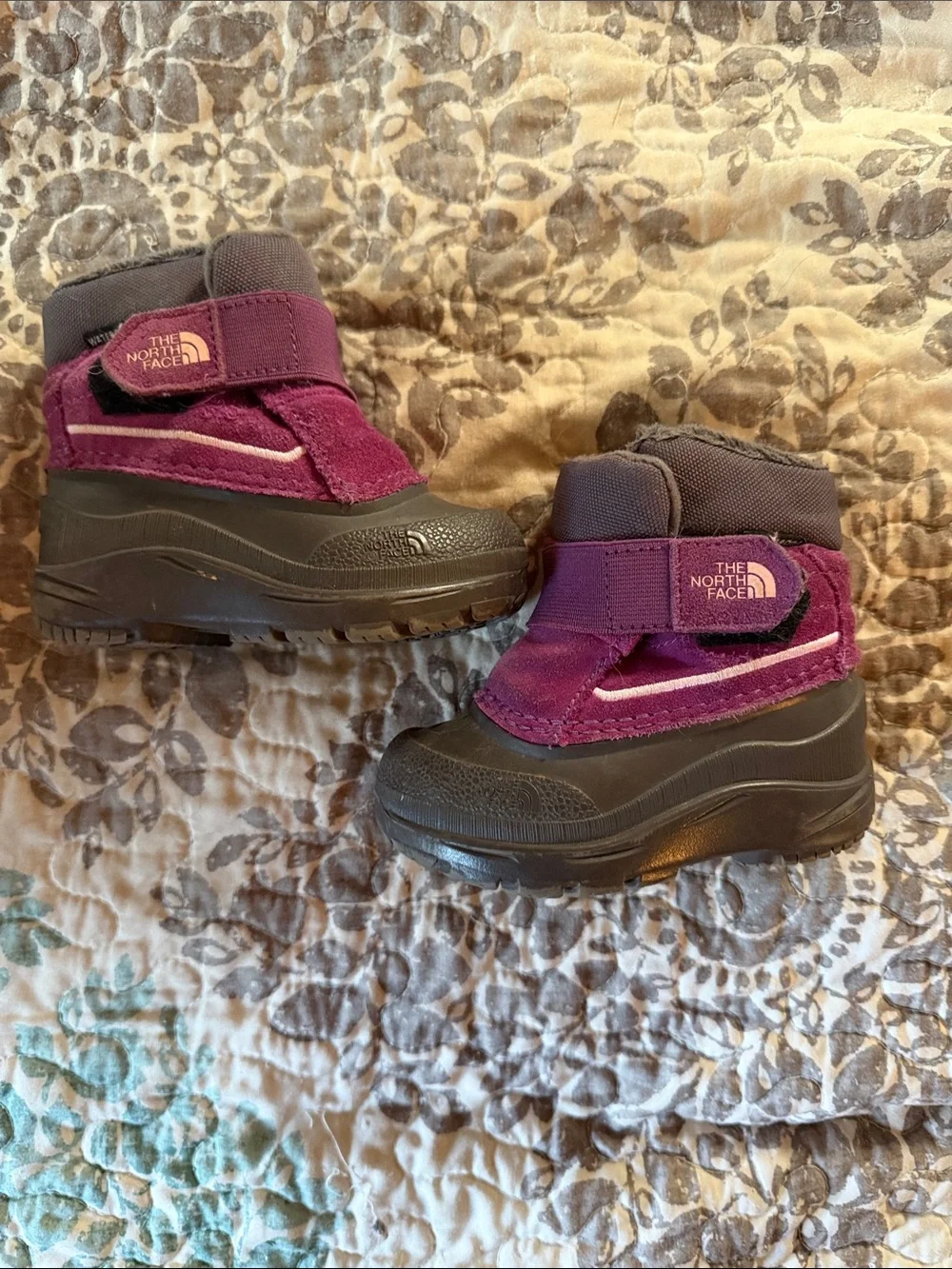 The North Face Kids Plum & Black Snow Boots